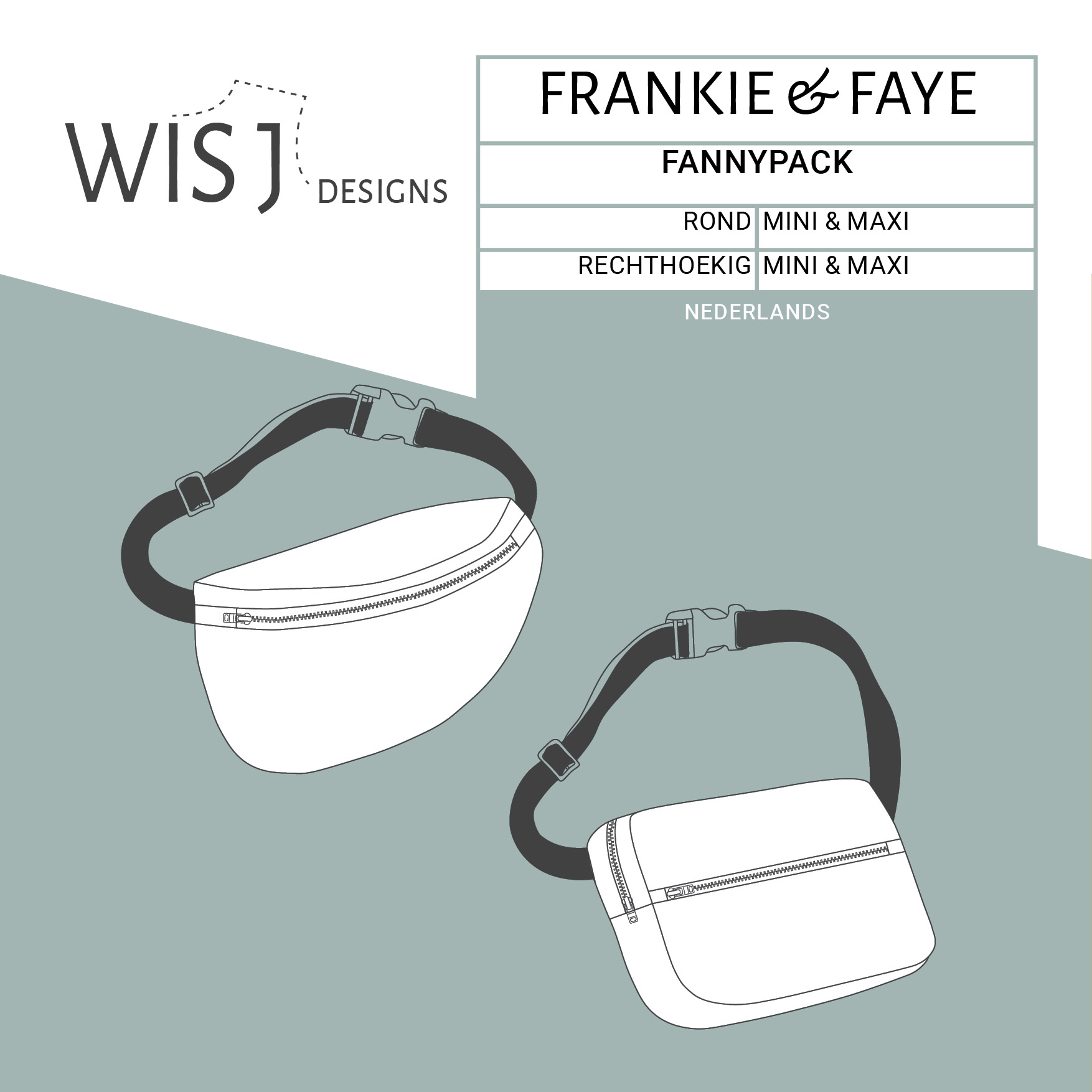 Accor Simuleren maximaliseren Frankie & Faye fannypack – pdf naaipatroon Nederlands - WISJ Designs